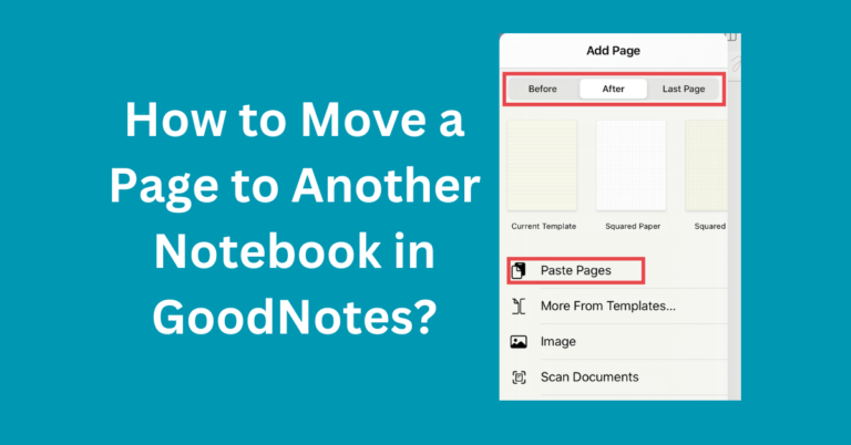 How to Move a Page to Another Notebook?