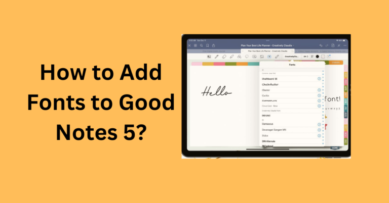 Add Fonts to Good Notes 5